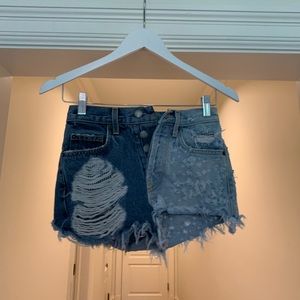 carmar denim two toned jean shorts size 23